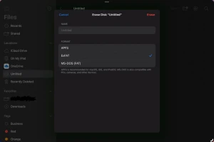 В iPadOS 18 можно форматировать внешние накопители