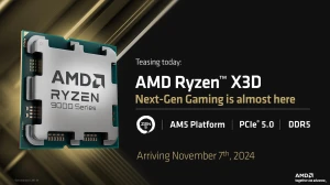 AMD Ryzen 9000 X3D поступят в продажу 7 ноября