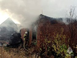 Мужчина получил ожоги на пожаре в доме