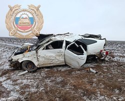 В ДТП погиб водитель перевернувшейся 'Приоры'