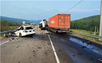 Семейная пара из Красноярска погибла в ДТП с фурой на трассе в Еврейской автономной области