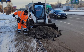 Дорожники рассказали, сколько снега и мусора вывезли с улиц Красноярска за праздники