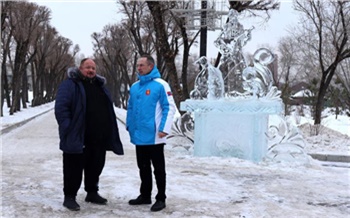 Ледовый городок в краснояркой Покровке проверили на безопасность после потепления