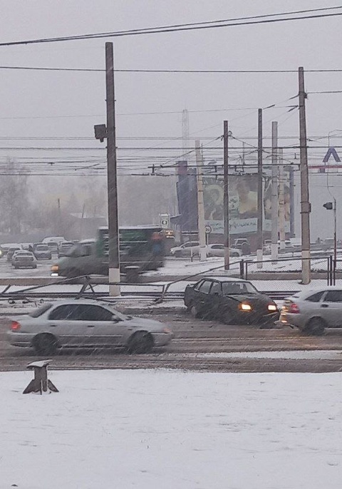 В Курске из-за непогоды растет количество ДТП