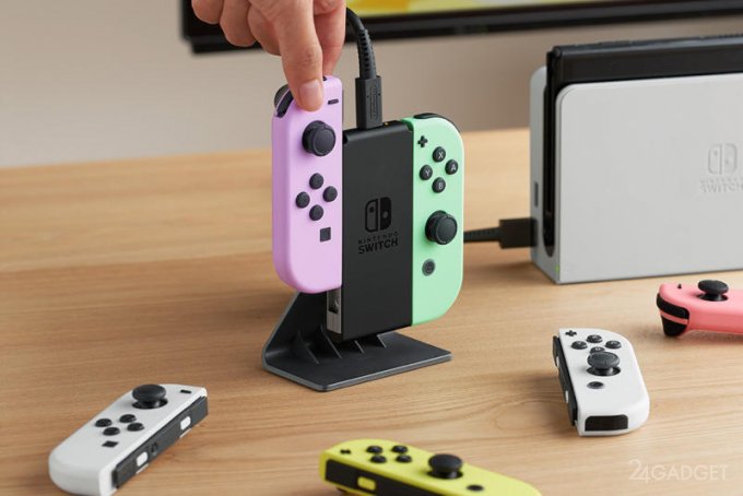 Nintendo представила зарядное устройство для контроллеров Joy-Con  через 7 лет после выхода Switch (3 фото)