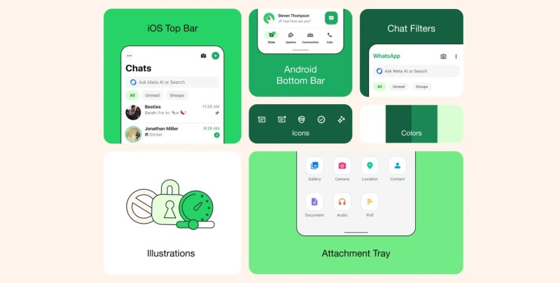 Разработчики радикально обновили дизайн WhatsApp для Android и iOS