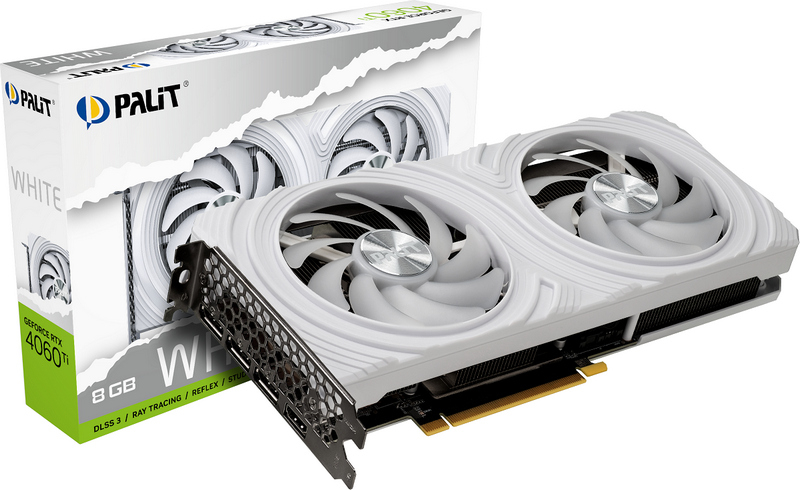 Palit представила белые видеокарты GeForce RTX 4070 White и RTX 4060 Ti White