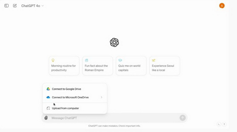 ChatGPT научился напрямую загружать файлы из «Google Диска» и Microsoft OneDrive