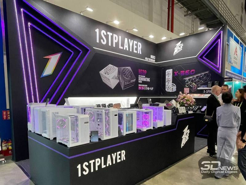 Репортаж со стенда 1stplayer на выставке Computex 2024: корпуса, СЖО и блоки питания