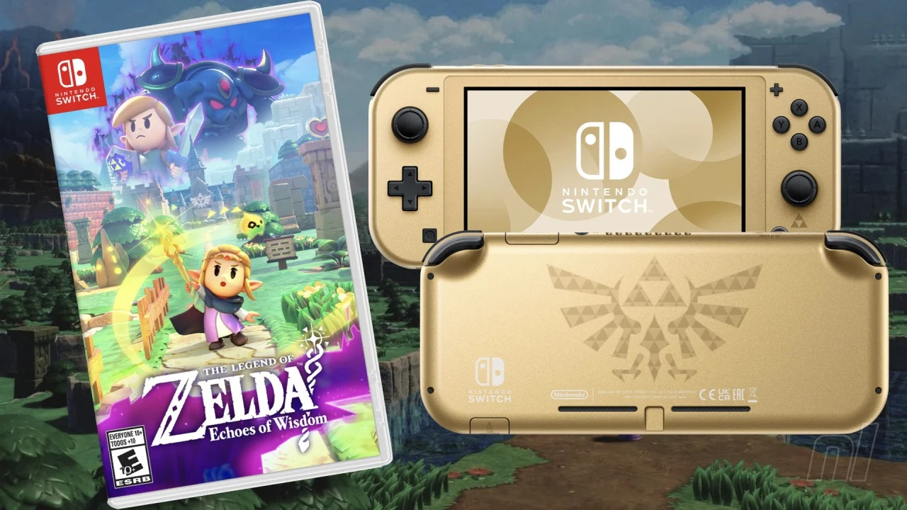 Nintendo представила золотую консоль Switch Lite: Hyrule Edition в стиле The Legend of Zelda