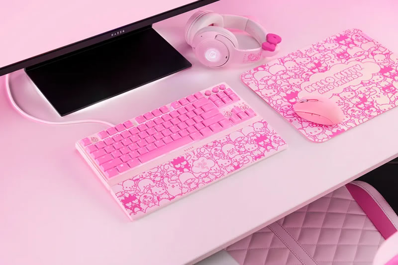 Razer представил коллекцию игровых аксессуаров Hello Kitty в честь 50-летия культового персонажа