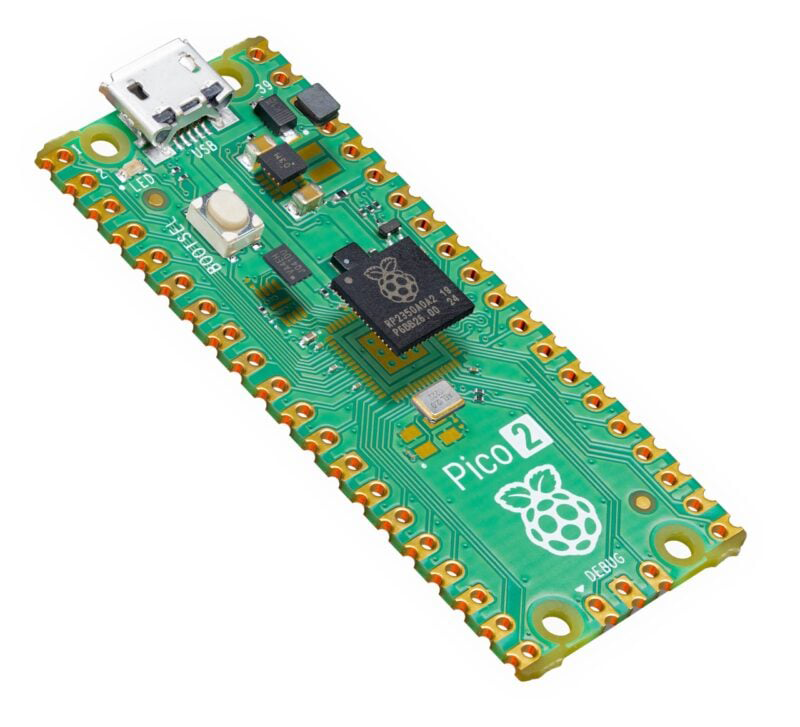 Представлена крошечная плата Raspberry Pi Pico 2 за $5 на чипе с ядрами RISC-V и Arm