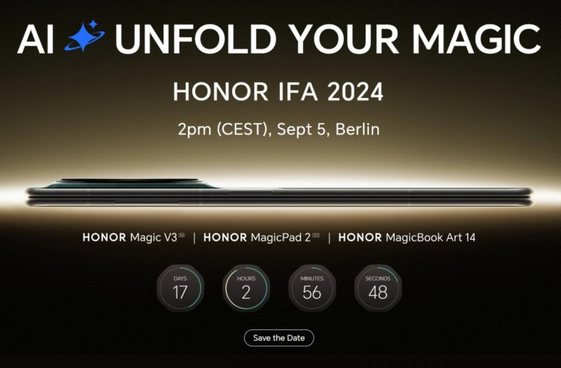 Honor представит складной флагман Magic V3 и другие новинки на выставке IFA в сентябре