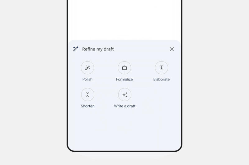 Google Gemini теперь поможет в доработке черновиков в Gmail