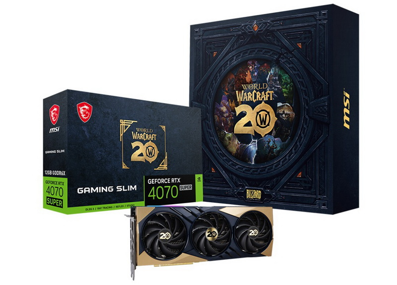 MSI выпустила особенную GeForce RTX 4070 Super к 20-летию World of Warcraft