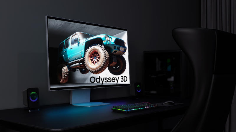 Samsung представила игровой монитор Odyssey 3D, для которого не нужны стереоочки