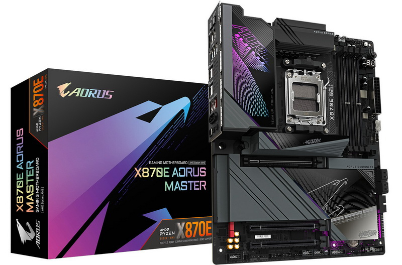 Gigabyte представила материнскую плату X870E AORUS Master для Ryzen 9000