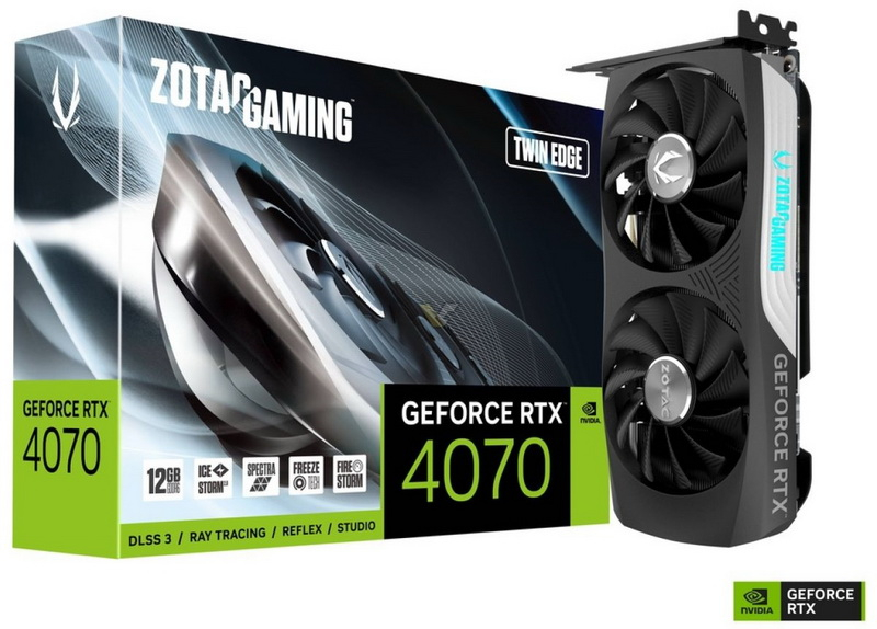 Zotac оценила GeForce RTX 4070 с памятью GDDR6 на $10 дешевле модели с памятью GDDR6X