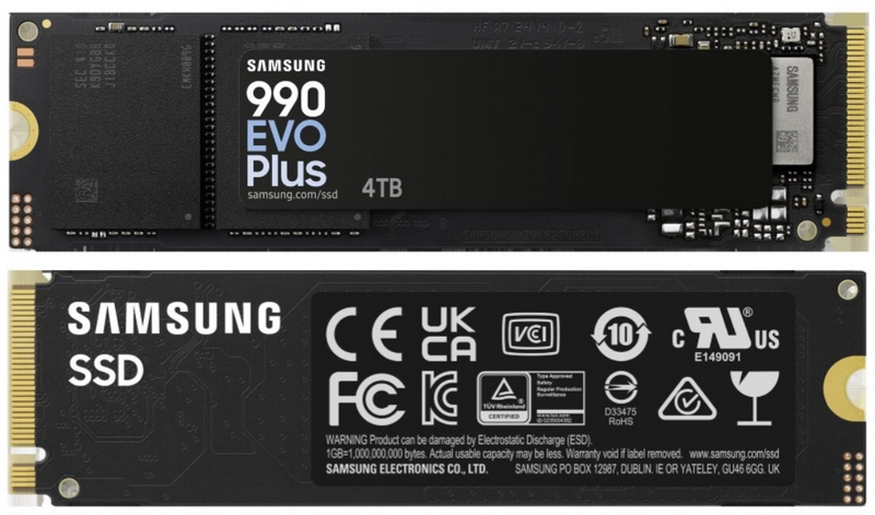 Samsung представила SSD 990 Evo Plus с поддержкой PCIe 4.0 x4 и PCIe 5.0 x2  он до 50 % быстрее 990 Evo