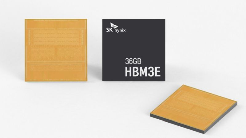 SK hynix приступила к массовому производству 12-слойной памяти HBM3E ёмкостью 36 Гбайт