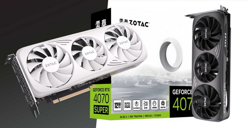 Zotac выпустила GeForce RTX 4070 Super в новом фирменном исполнении Moon