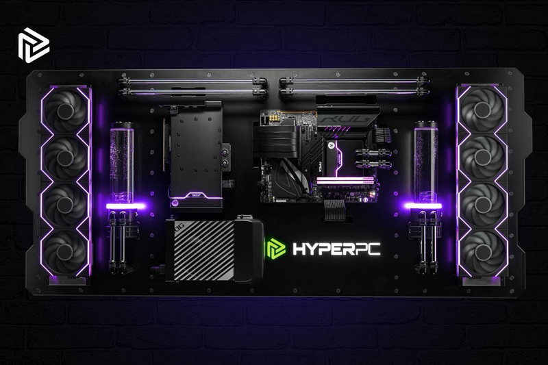 Российская компания HyperPC выпустила настенный игровой ПК Wall  на Core i9-14900KF и RTX 4090