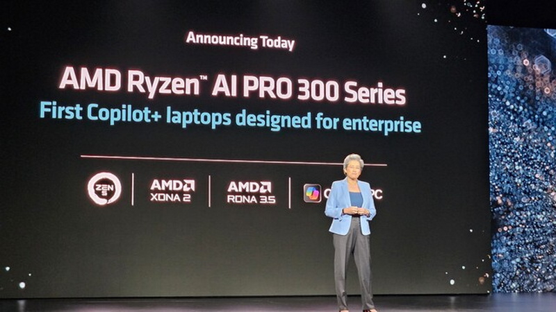 AMD представила процессоры Ryzen AI Pro 300 для корпоративных ноутбуков