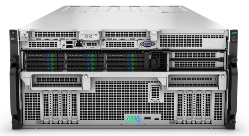 HPE представила мощную ИИ-систему ProLiant Compute XD685 с Instinct MI325X и другие серверы на чипах AMD EPYC Turin