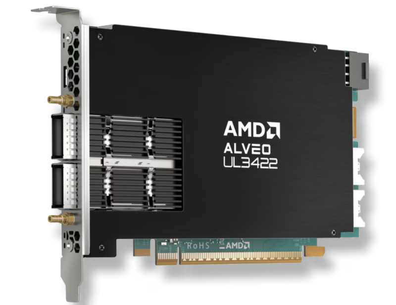 AMD выпустила ускоритель для трейдеров Alveo UL3422 на базе FPGA Virtex UltraScale+ VU2P