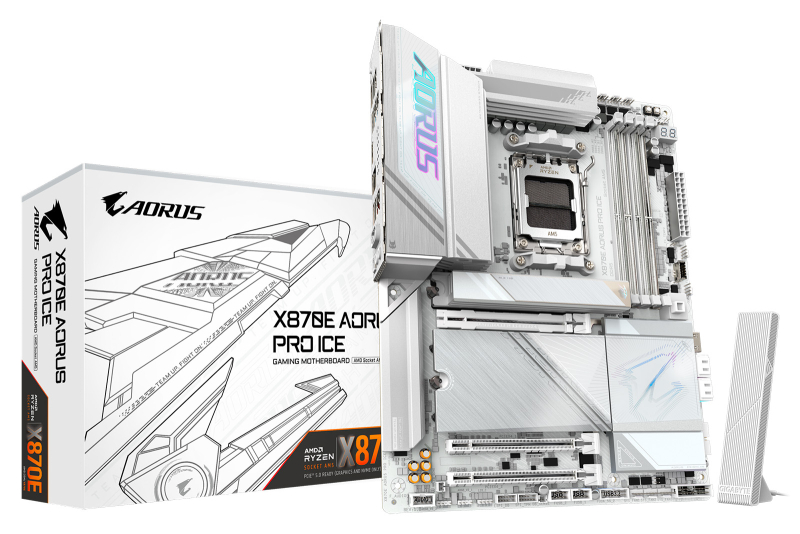 Новая статья: Обзор материнской платы Gigabyte X870E Aorus Pro Ice: красота не требует жертв