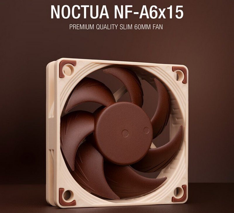 Noctua представила мощные и тихие 60-мм вентиляторы NF-A6x15