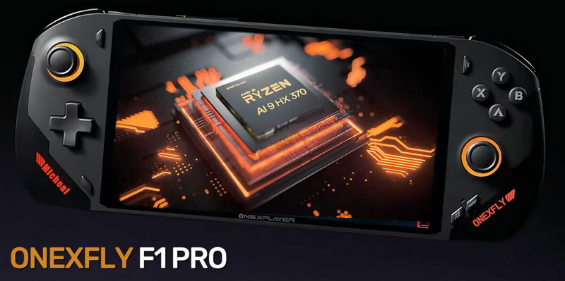 One-Netbook представила портативную консоль OneXFly F1 Pro с Ryzen 9 AI HX 370 и 144-Гц экраном OLED