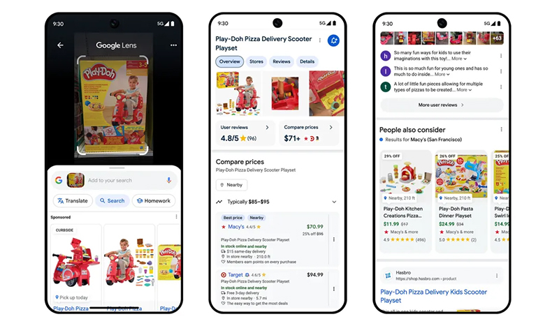 Google Lens облегчит офлайн-шопинг  сервис научился искать цены на товары и искать выгодные предложения