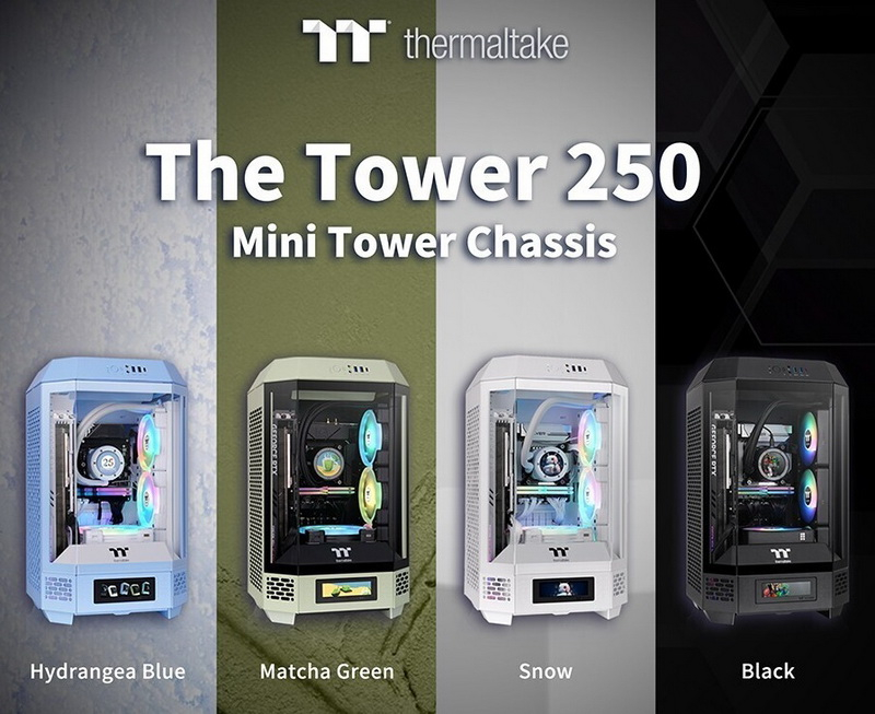 Thermaltake представила компактный, но вместительный корпус The Tower 250 для игровых систем на Mini-ITX