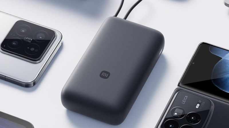 Xiaomi представила компактный пауэрбанк на 20 000 мАч со встроенным кабелем USB-C за $22