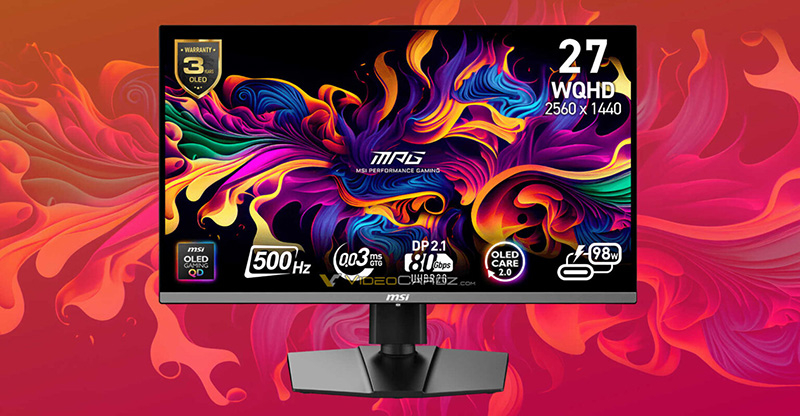 MSI представила MPG 272QR QD-OLED X50  500-Гц игровой монитор с поддержкой ClearMR 21000