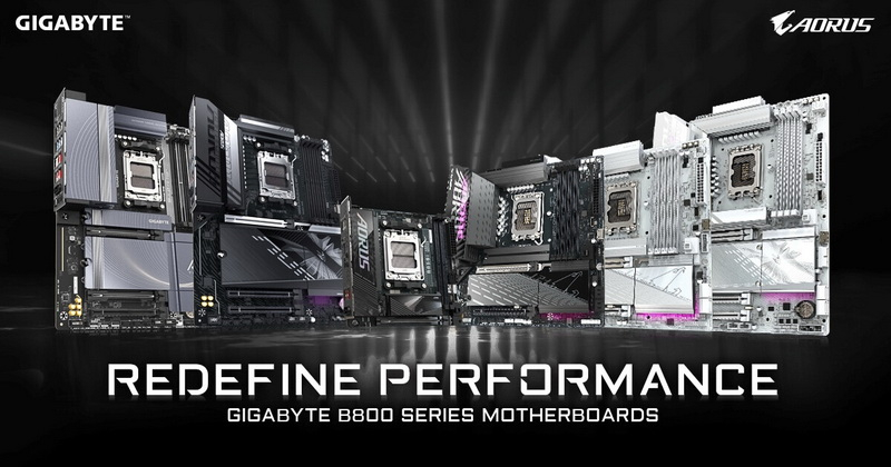 Gigabyte представила более 30 материнских плат на Intel B860 и AMD B850 для новейших процессоров