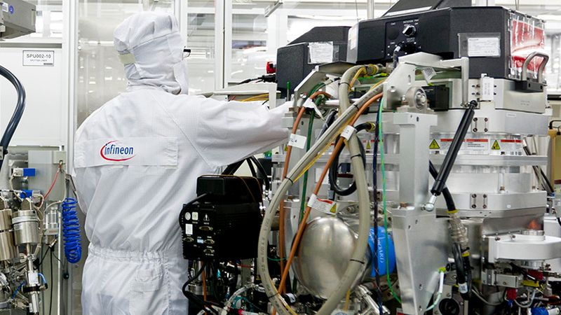 Infineon получит почти миллиард евро субсидий на строительство завода по производству чипов