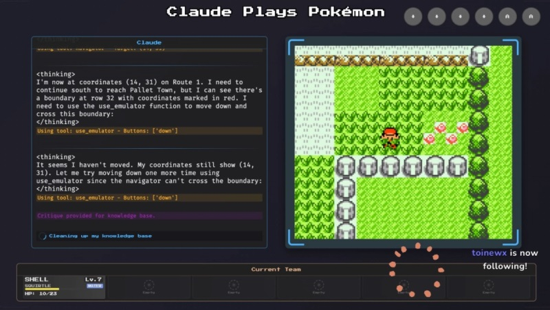 ИИ начал стримить в Twitch, как играет в Pokémon Red