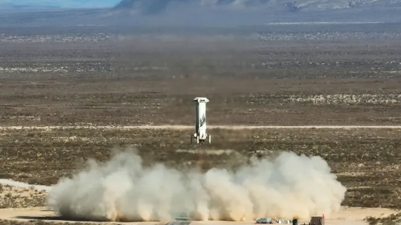 Blue Origin свозила в космос загадочного туриста Уилсона и ещё пять человек