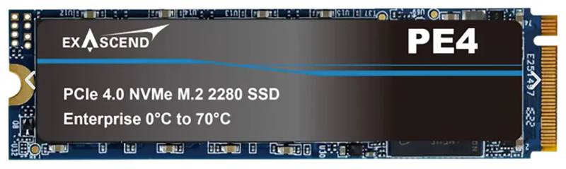 М.2 SSD вместимостью до 15,36 Тбайт: Exascend представила накопители серии PE4