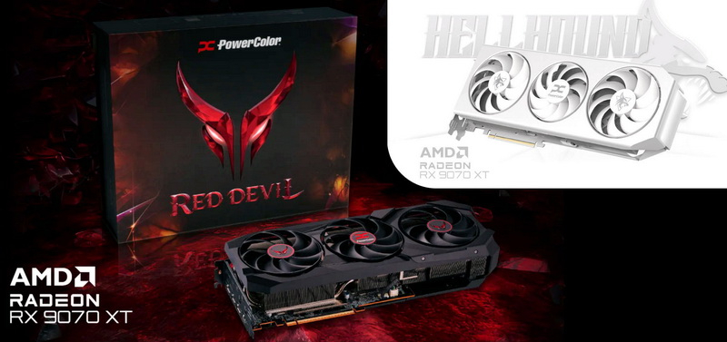 PowerColor представила Radeon RX 9070 XT и RX 9070 в версиях Red Devil, Hellhound и Reaper