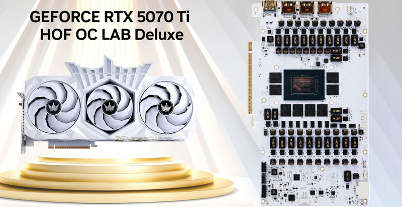 Galax выпустила GeForce RTX 5070 Ti HOF OC Lab в версиях Deluxe и Deluxe-X для экстремального разгона