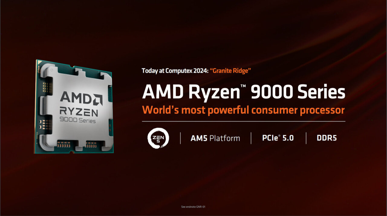 AMD анонсировала десктопные процессоры линейки Ryzen 9000 на архитектуре Zen 5