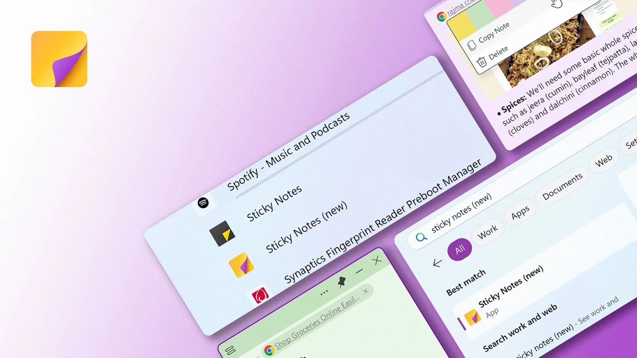 Выпущено обновление OneNote Sticky Notes для Windows