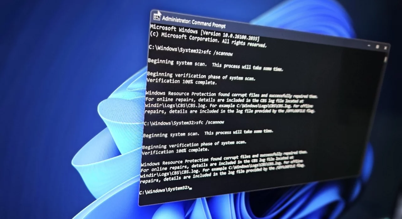 Команда sfc /scannow в Windows 11 24H2 находит повреждённые файлы при каждом запуске