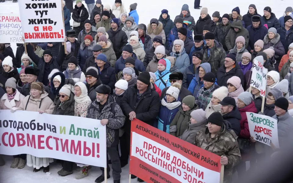 Жители Солонешного выйдут на очередной митинг против золотодобычи