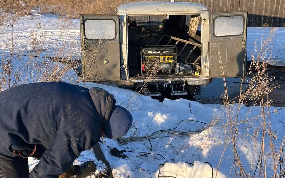 В селе Каменского района устранили порыв на водопроводе