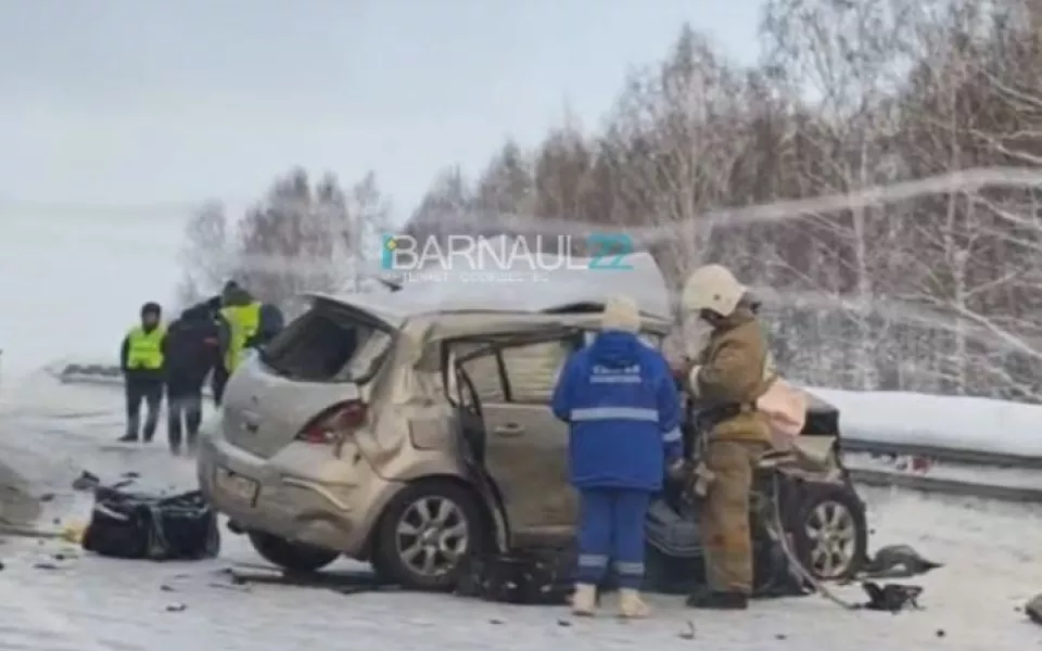 Двое взрослых и ребенок погибли в массовом ДТП в Алтайском крае