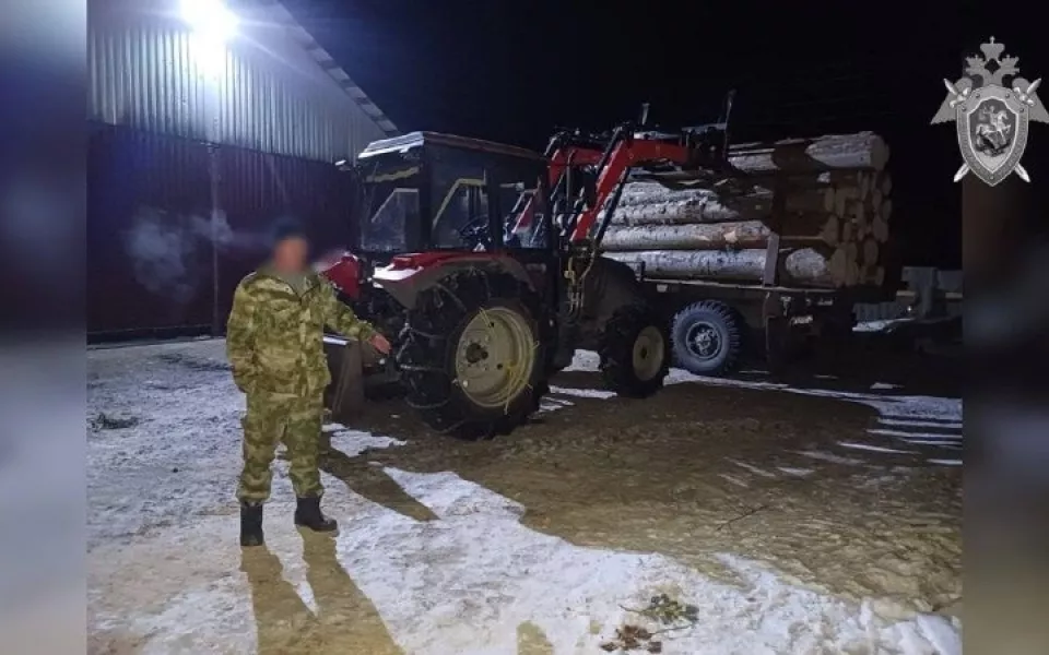 В Горном Алтае мужчину насмерть придавило бревном при разгрузке древесины